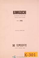 Kawaguchi-Kawaguchi KS100-5 & KS175-9, Injection Molding Operations & Electric Manual 1967-KS 175-9-KS100-5-03